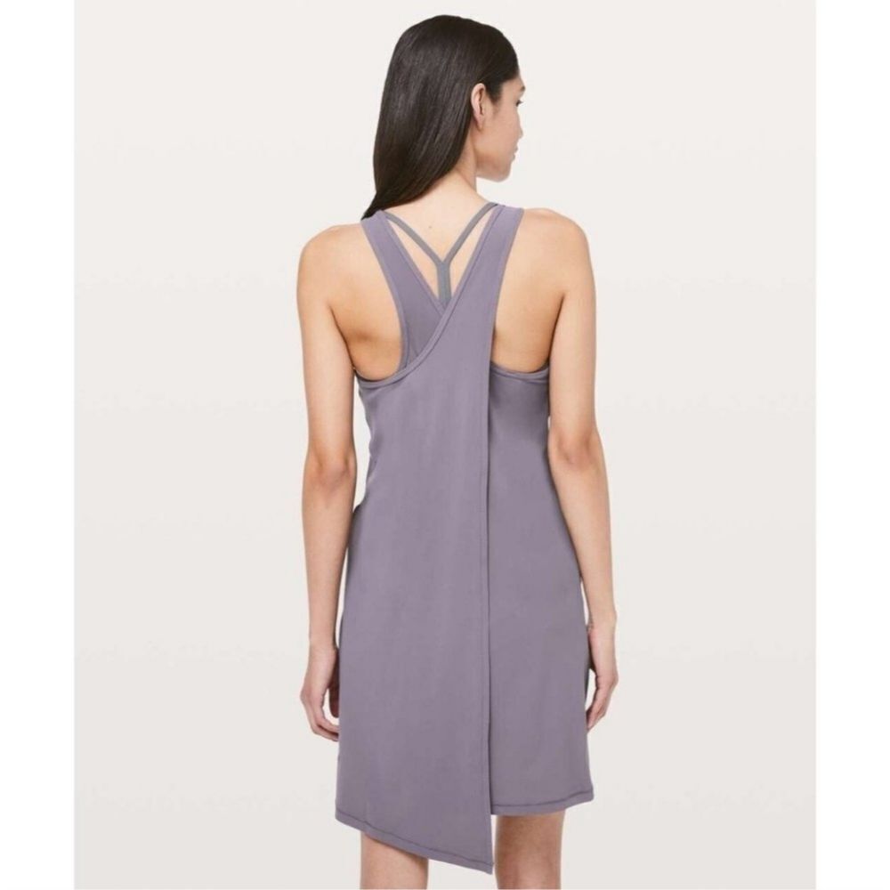 Lululemon Early Morning Dress Graphite Purple Size 12 - Picture 3 of 8